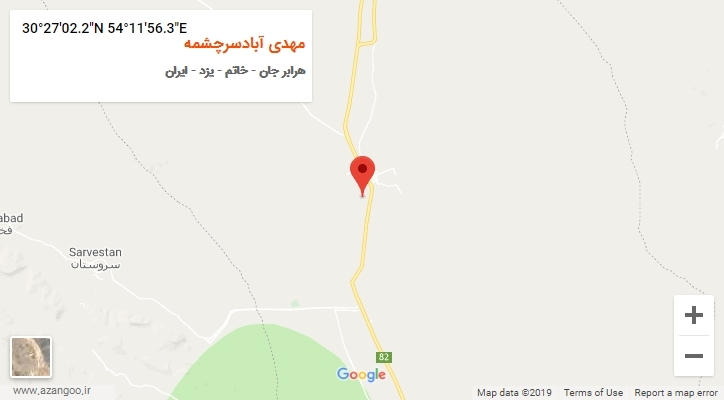 روستای مهدی آبادسرچشمه بر روی نقشه