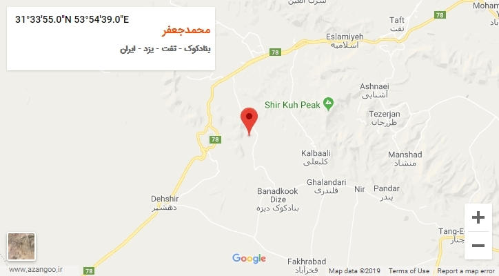روستای محمدجعفر بر روی نقشه