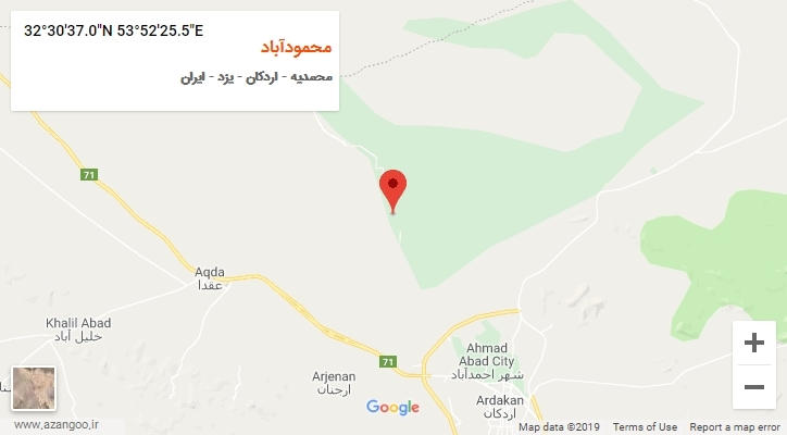روستای محمودآباد بر روی نقشه