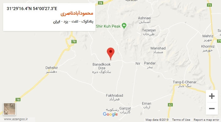 روستای محمودآبادناصری بر روی نقشه