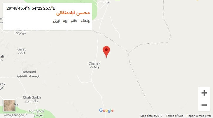 روستای محسن آبادمثقالی بر روی نقشه