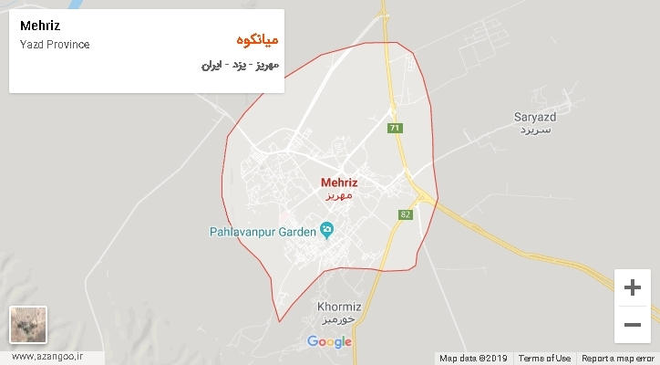 دهستان میانکوه بر روی نقشه