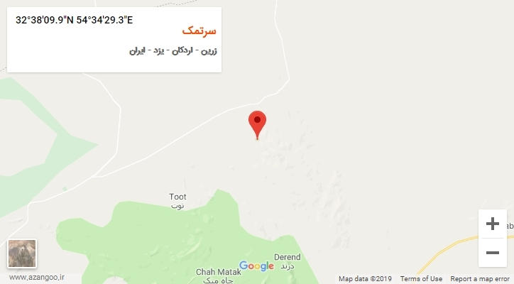 روستای سرتمک بر روی نقشه