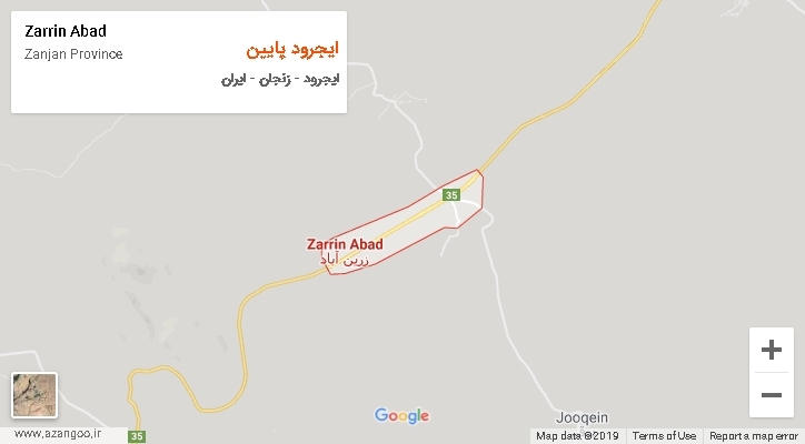 دهستان ایجرود پایین بر روی نقشه