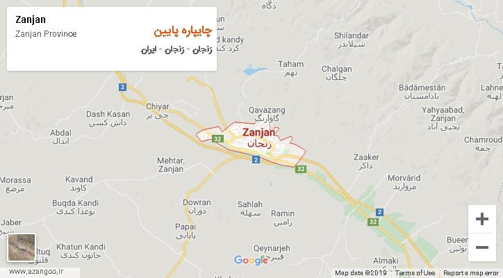 دهستان چایپاره پایین بر روی نقشه
