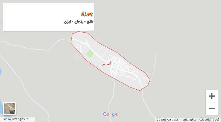 دهستان چورزق بر روی نقشه