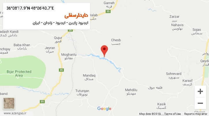 روستای دایدارسفلی بر روی نقشه
