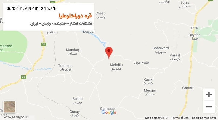 روستای قره دوراخلوعلیا بر روی نقشه