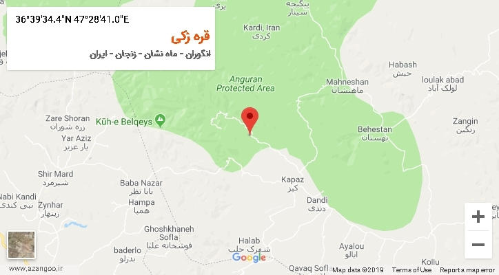 روستای قره زکی بر روی نقشه