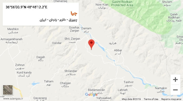 روستای جیا بر روی نقشه