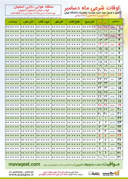 پیش نمایش فایل تصویری اوقات شرعی
