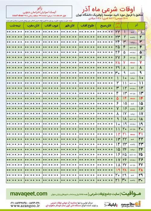 پیش نمایش فایل تصویری اوقات شرعی